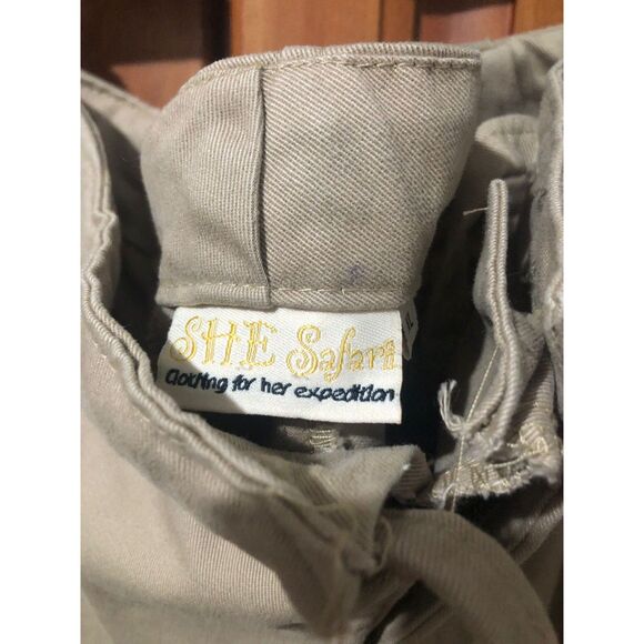 SHE Safari Outdoor Apparel Khaki Cargo Utility Outdoor Tactical Pants Size XL - Picture 6 of 6